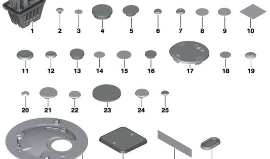 Lámina de sellado OEM 07147472330 para BMW F70, G42, U06, G87, G20, G21, G28, G80, G81, G22, G23, G26, G82, G60, G61, G68, G90, G70, U11, U12, U10, G45, I20, F65, F66, U25. Original BMW.