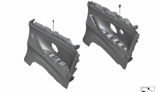 Painel de couro traseiro direito OEM 51438064010 para BMW 4 Cabrio Series (F83). BMW original.