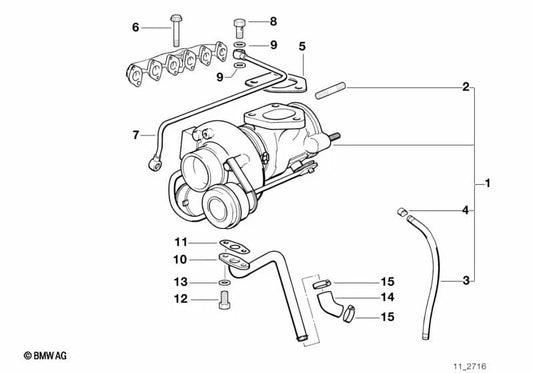 BMW E30, E36, E28, E34, E39, E38 (OEM 116274378). BMW originale