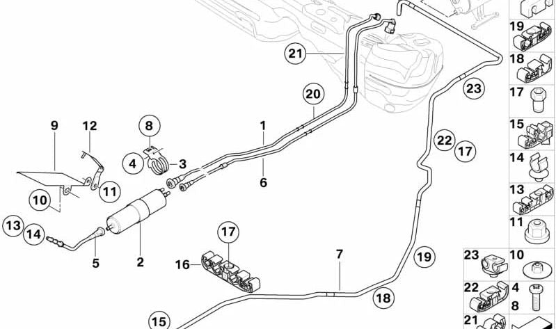 Conducto de Aire de Lavado para BMW E90, E91, E92, E93 (OEM 16127170662). Original BMW