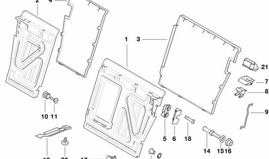 Arandela para BMW E36 (OEM 51718184155). Original BMW