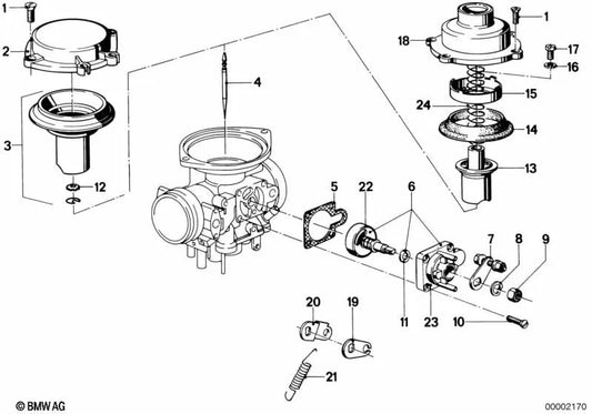 Arandela para BMW R248 (OEM 13111254759). Original BMW