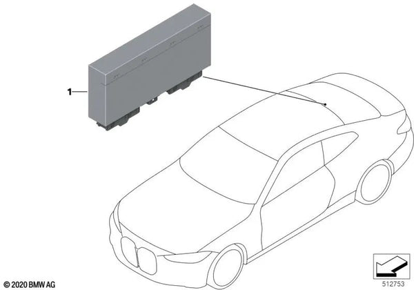 Módulo de Capota de Cabrio para BMW Serie 4 G23, G83 (OEM 61355A432C0). Original BMW