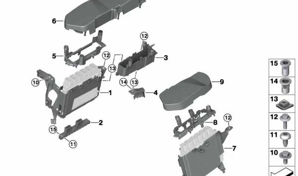 Soporte para BMW G30, G30N, G11N, G12N, G14, G15, G16 (OEM 12907935547). Original BMW