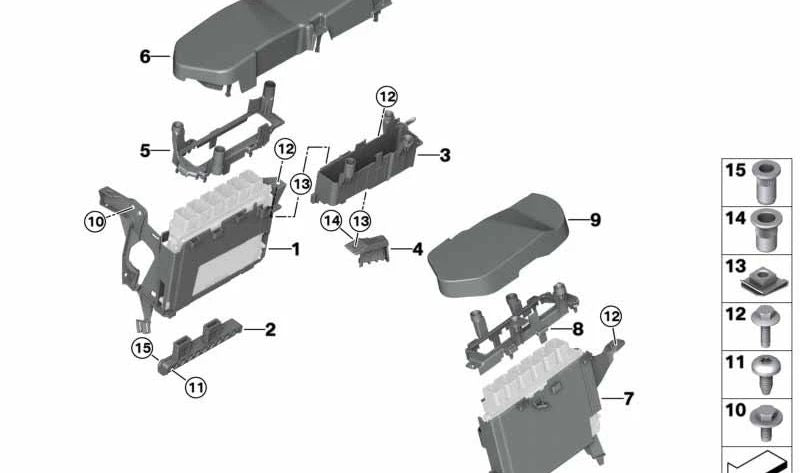 Adaptador para BMW Serie 5 G30, G30N, Serie 7 G11N, G12N, Serie 8 G14, G15, G16 (OEM 12907935555). Original BMW.