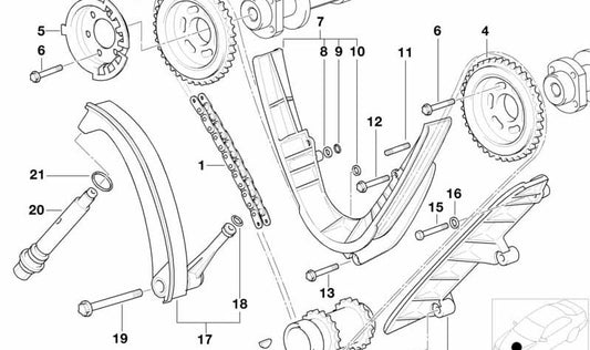 Piñón para BMW Serie 5 E39, Serie 7 E38, Serie 8 E31 (OEM 11311742059). Original BMW