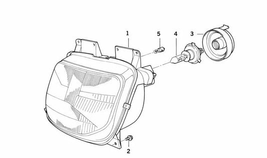 Parafuso de cabeça plana OEM 07119906817 para BMW E12, E24, E23. BMW original.