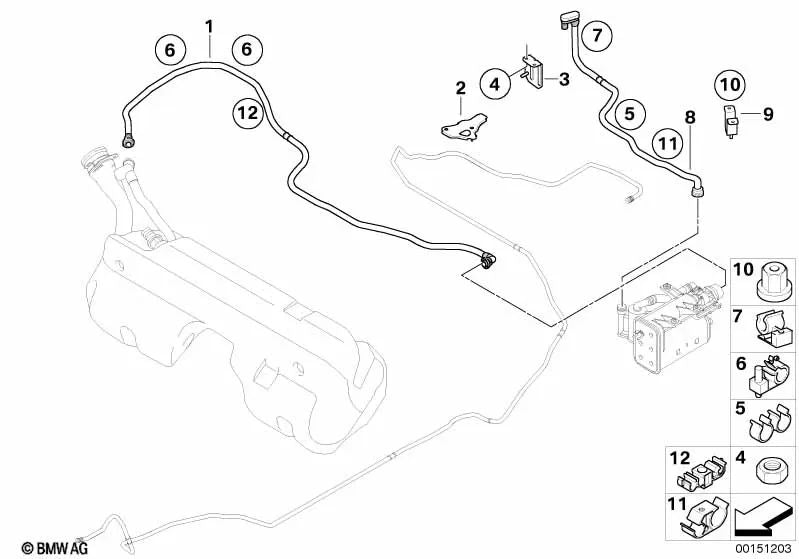 Lüftungskanal für BMW Z4 E85, E86 (OEM 16137836852). Original BMW