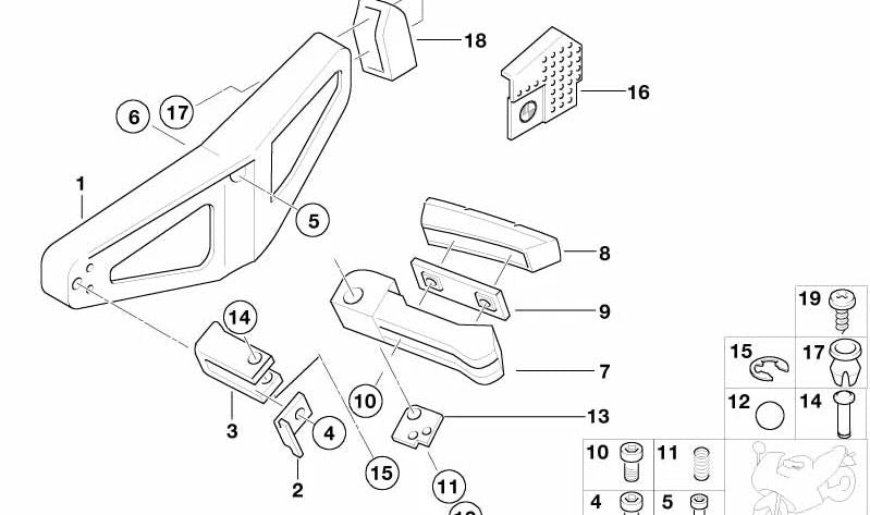 Zylinderschraube für BMW 5er E60, E61, 6er E63, E64, 7er E65, E66, X5 E53, E70 (OEM 07119902859). Original BMW