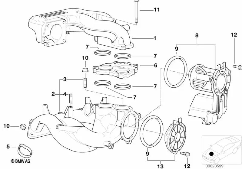 O-Ring para BMW Serie 3 E36, E46 Serie 5 E34 (OEM 11611437691). Original BMW.