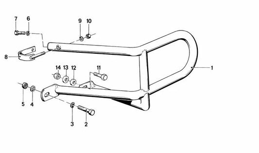 Abrazadera para BMW R248 (OEM 46711238313). Original BMW