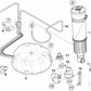 Thread fitting for BMW 5 Series E39, E61, E61N, F07, F11 and 6 Series G32, 7 Series E65, E66, F01, F02, F04, G11, G12, X5 E53, E70, F15, F85 and X6 E71, F16 , F86 (OEM 37221092403). Genuine BMW