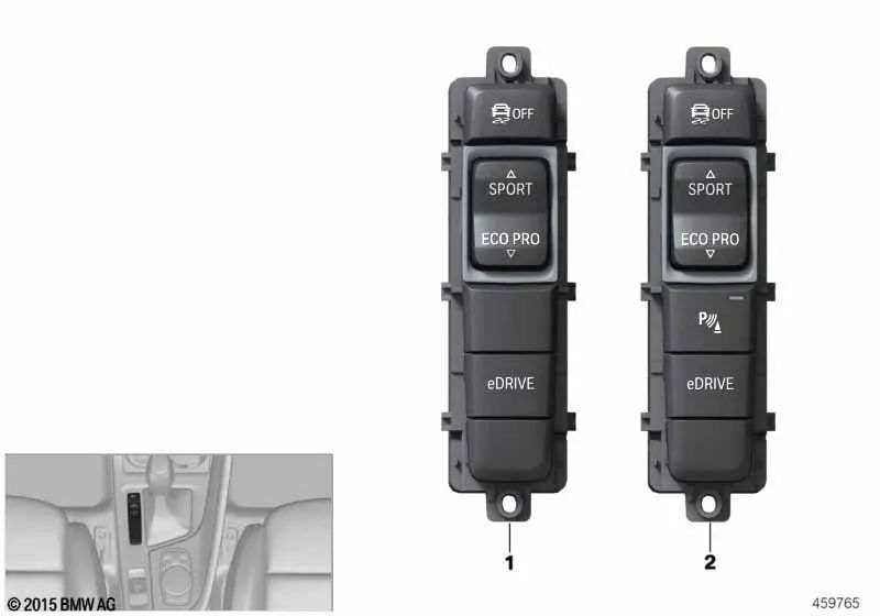 Unidad de Control Consola Central eDrive para BMW X1 F48N, F49, X2 F39 (OEM 61319374835). Original BMW.