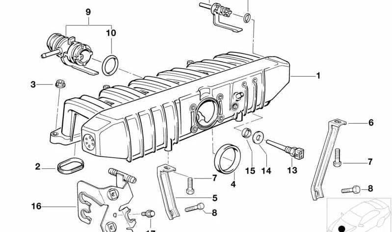 O-ring for BMW E36, E34 (OEM 11611730725). Genuine BMW