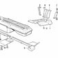 Soporte derecho para BMW Serie 3 E30 (OEM 16111177347). Original BMW