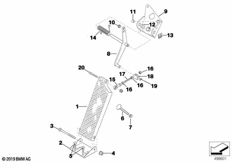 Gelenkkopf para BMW E46, F30, F80 (OEM 13541311526). Original BMW