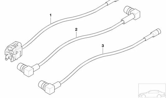 Audio/Video Antenna Cable for BMW 5 Series E39 (OEM 61126916309). Original BMW