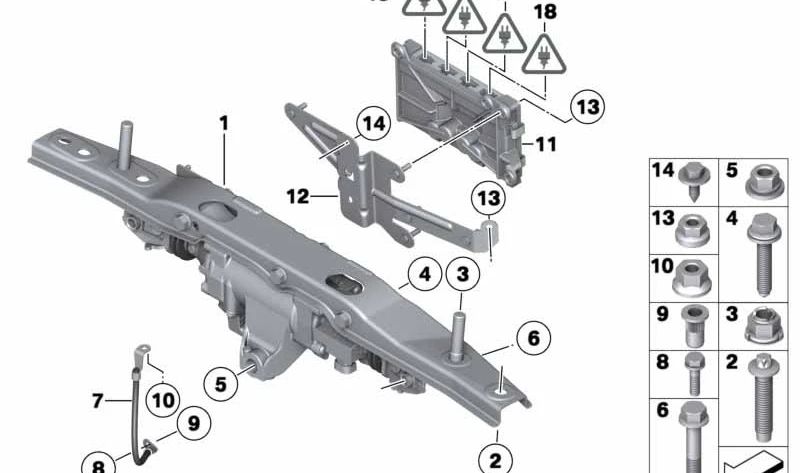 Actuador HSR para BMW Serie 5 F07, F10, F11, F18 y Serie 6 F06, F12, F13 (OEM 33346776295). Original BMW