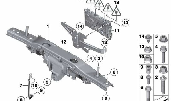 Actuador HSR para BMW Serie 5 F07, F10, F11, F18 y Serie 6 F06, F12, F13 (OEM 33346776295). Original BMW