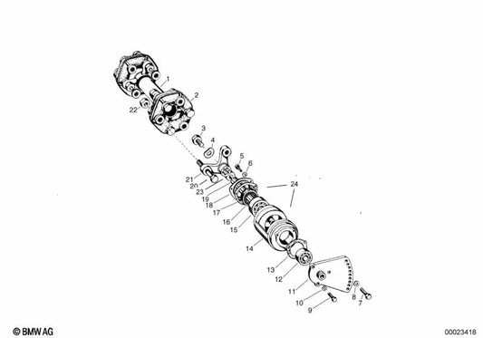 Gasket for BMW 3 series E46, E90, E91, E92 (OEM 33123038554). Genuine BMW