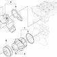 Caja del termostato con termostato para BMW Serie 3 E46, Serie 5 E39, E60, X3 E83, X5 E53, Z4 E85 (OEM 11537509227). Original BMW