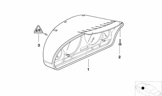 Combinación de instrumentos no codificada para BMW Serie 3 E46 (OEM 62116985682). Original BMW