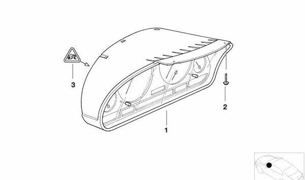 Cuadro de instrumentos OEM 62116985667 para BMW E46 (Todos los modelos compatibles: 318i, 320i, 323i, 325i, 328i, 330i, M3). Original BMW.