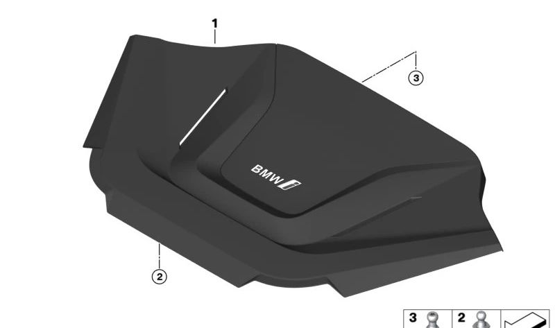 Cubierta de diseño para BMW X3 G08E, G08F (OEM 11145A0DFB7). Original BMW