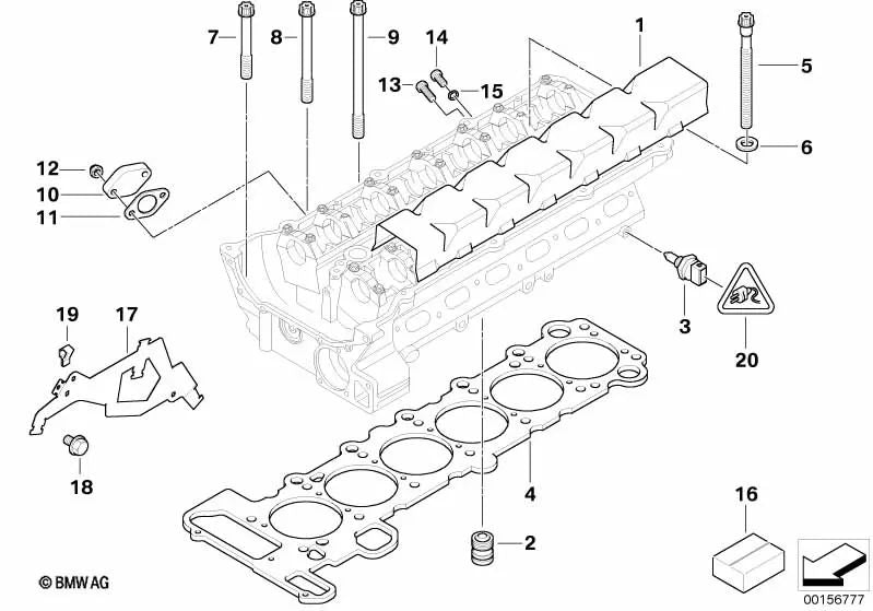 Schließschraube mit BMW E46, E39, E60, E61, E38, E65, E66, E83, E53, E85 (OEM 11121439814). Original BMW