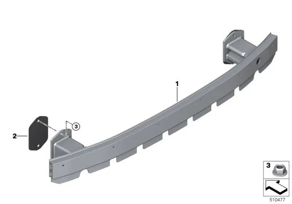 Soporte parachoques trasero para BMW Serie 6 G32, G32N (OEM 51127373852). Original BMW