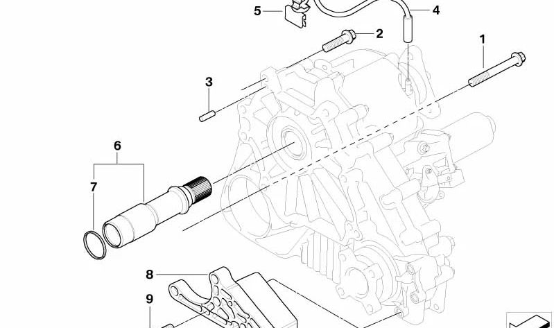 Breather Pipe for BMW E83, E83N (OEM 27103403206). Original BMW