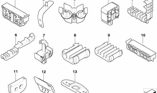 Soporte para latiguillo de freno OEM 34326759037 para BMW E60, E61, E63, E64. Original BMW