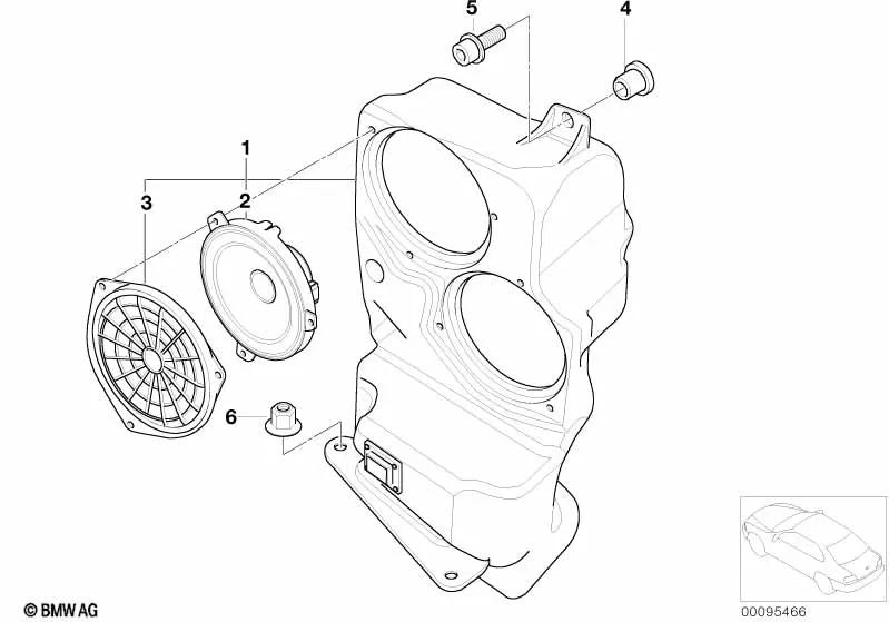 Rejilla para BMW X5 E53 (OEM 65136904241). Original BMW