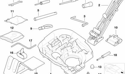 BMW Board Tools Support (OEM 71111093840). Original BMW