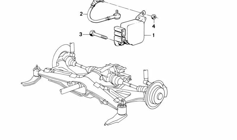 Barra di pressione OEM 37141179870 per BMW E34, E32. BMW originale.