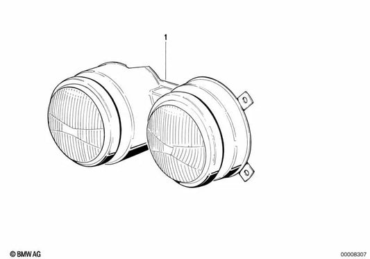 Doble Faro derecho para BMW Serie 3 E21 (OEM 63121362682). Original BMW