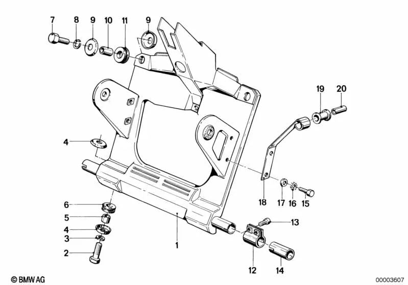 Buje para BMW R 248 (OEM 31421242399). Original BMW