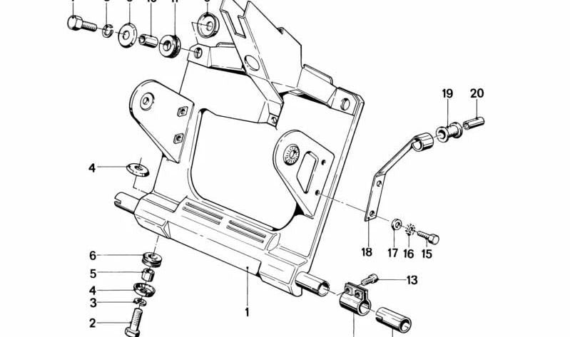 OEM front plate 31421241870 for BMW E30. Original BMW.