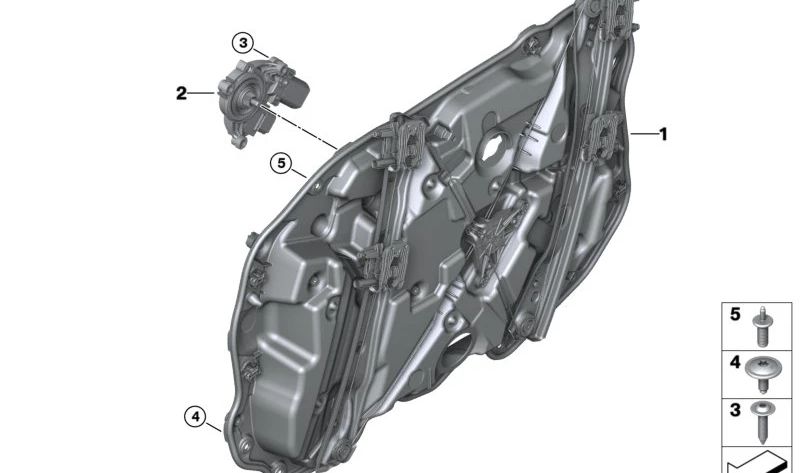 OEM 51335A8DA31 Linksvordere Unterstützung für BMW G60, G61, G90. Original BMW.