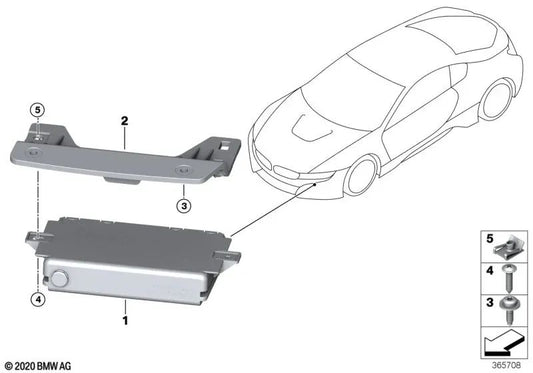 Soporte de unidad de control para BMW I12, I12N, I15 (OEM 61359354689). Original BMW