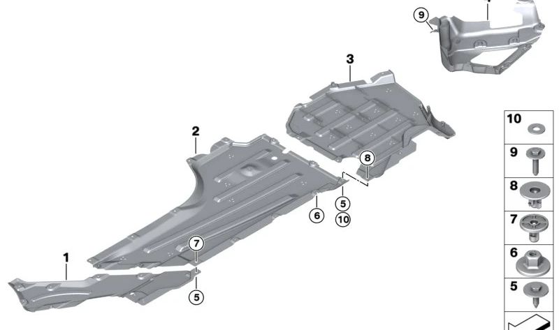 Tuerca de expansión para BMW G80, G81, G82, G83 (OEM 07148084789). Original BMW