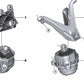 Left Engine Mount for BMW 5 Series F90, F90N, 8 Series F91, F92, F93, X5 F95, X6 F96 (OEM 22117853647). Original BMW