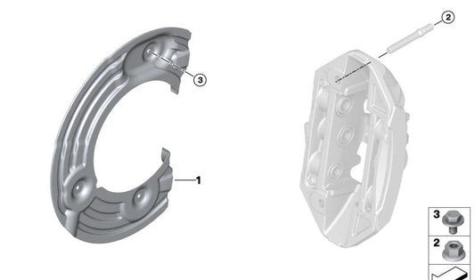 Guardabarros derecho para BMW G87, G80, G81, G82, G83 (OEM 34108093712). Original BMW