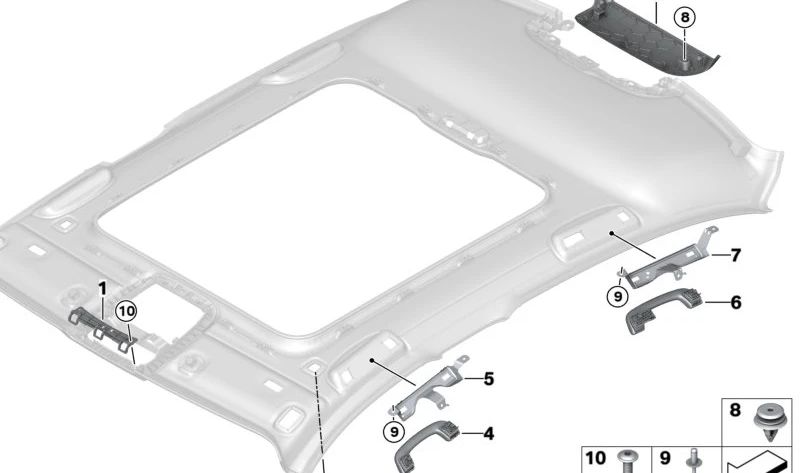 Fattage avant gauche OEM 51167433255 pour BMW G20, G21, G28, G80, G81. BMW d'origine.