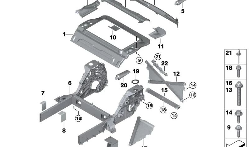 Adhesivo de Carrocería K1 para BMW E81, E82, E87, E88, F20, F21, F22, F23, G42, E90, E91, E92, E93, F30, F31, G20, F32, F33, F36, F82, F83, G22, E60, E61, G30, F06, F12, F13, F01, F02, G11, F91, G14, I01, I12, E84, F25, G01, F26, G02, E70, F15, E71, F16,