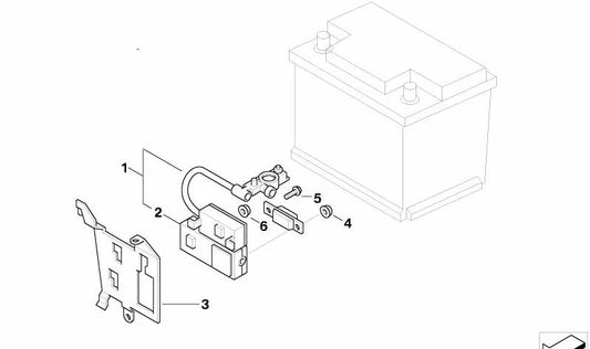 OEM -Verteilungsabdeckung 61136959488 für BMW Z4 (E85, E86). Original BMW.