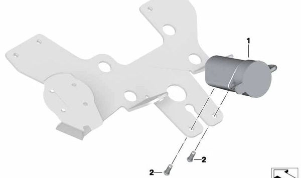 Tornillo de fijación OEM 63127682829 para BMW E90, E92, E93, E60, E63, E64. Original BMW.