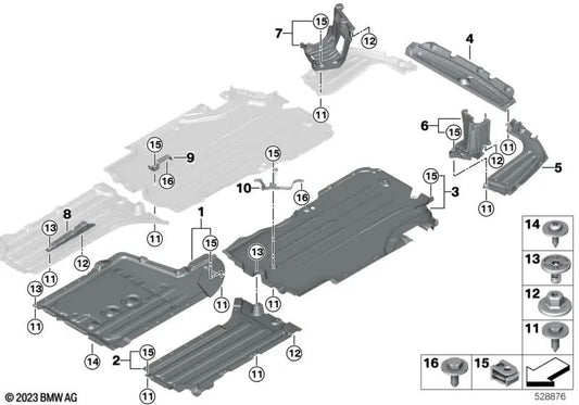 Revestimiento inferior lateral delantero derecho para BMW X5 G05, G05N (OEM 51757461768). Original BMW.