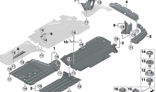 Cubierta inferior lateral derecha OEM 51757488750 para BMW G05. Original BMW.