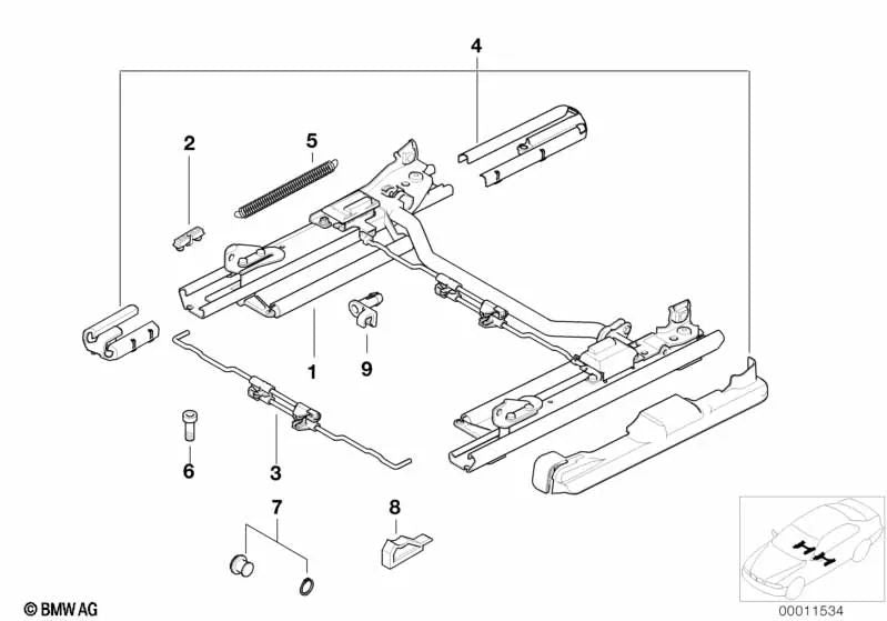 Abdeckung for BMW E39, E38 (OEM 52108217290). Genuine BMW